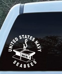 US Navy Seabees Steelworkers Window Decal Sticker