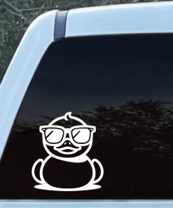 Rubber Duck With Sunglasses decal sticker