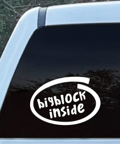 Bigblock Inside Window Decal Sticker