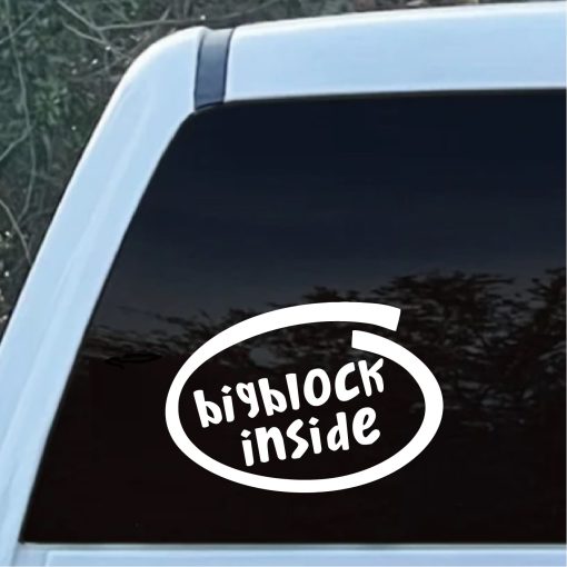 Bigblock Inside Window Decal Sticker