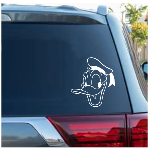Donald Duck smiling decal sticker