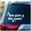 Hot girls Hit Curbs Decal Sticker
