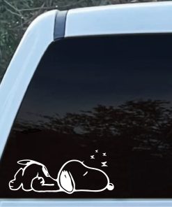 Snoopy sleeping decal sticker