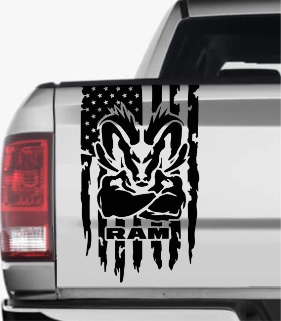 Dodge Ram Tailgate decal sticker
