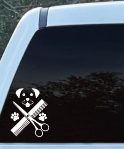 Dog Groomer Decal Sticker A2