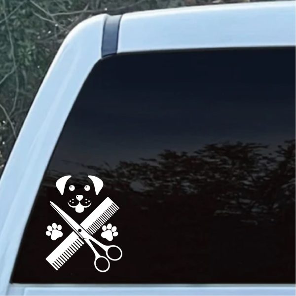 Dog Groomer Decal Sticker A2