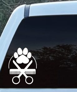 Dog Groomer Decal Sticker A1