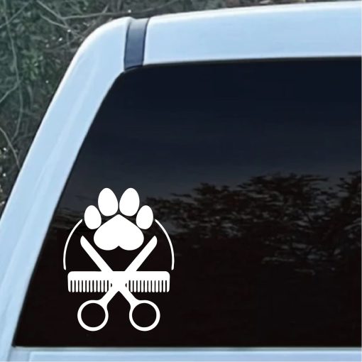 Dog Groomer Decal Sticker A1