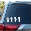 YMCA Stick Figure Family Decal Sticker