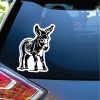 Cute Donkey Standing Decal Sticker
