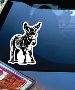 Cute Donkey Standing Decal Sticker