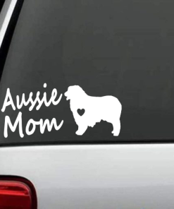 Australian Shepherd Aussie Mom - Dog Window Decal Sticker
