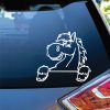 Horse Decal Sticker Cute Peeking Horse