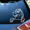 Horse Decal Sticker Cute Peeking Horse
