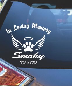 in loving memory pet paw prints | Custom Sticker Shop