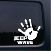 Jeep Wave Hand Jeep A3 - Jeep Wrangler Decals