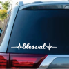 blessed Heartbeat Window Christian stickers for your car and truck