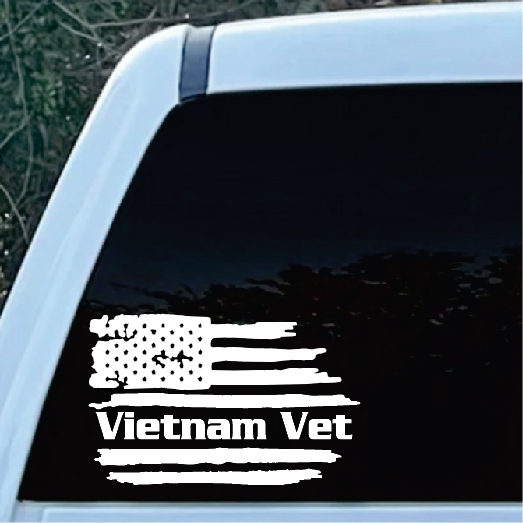 Vietnam Veteran Military Window Decal Sticker