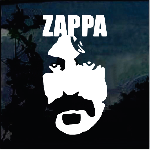 Zappa Music Band Frank Zappa Decal Sticker | Custom Sticker Shop Zappa Music Band Frank Zappa Decal Sticker