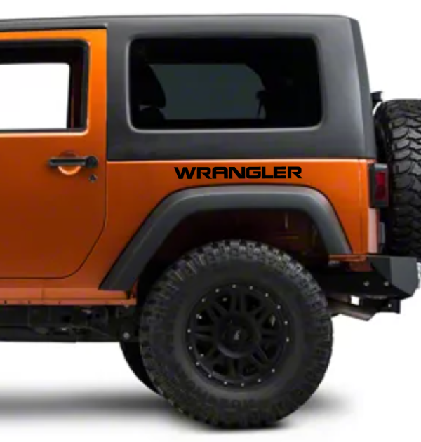 Wrangler rear quarter Decal Sticker