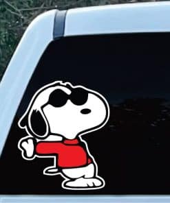 Snoopy Joe Cool Full Color Window Decal Sticker