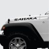 Jeep Wrangler Sahara Muddy Hood decal sticker