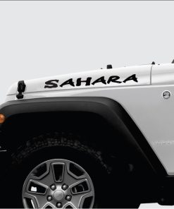Jeep Wrangler Sahara Muddy Hood decal sticker