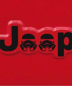 Jeep wrangler storm trooper raised fender sticker