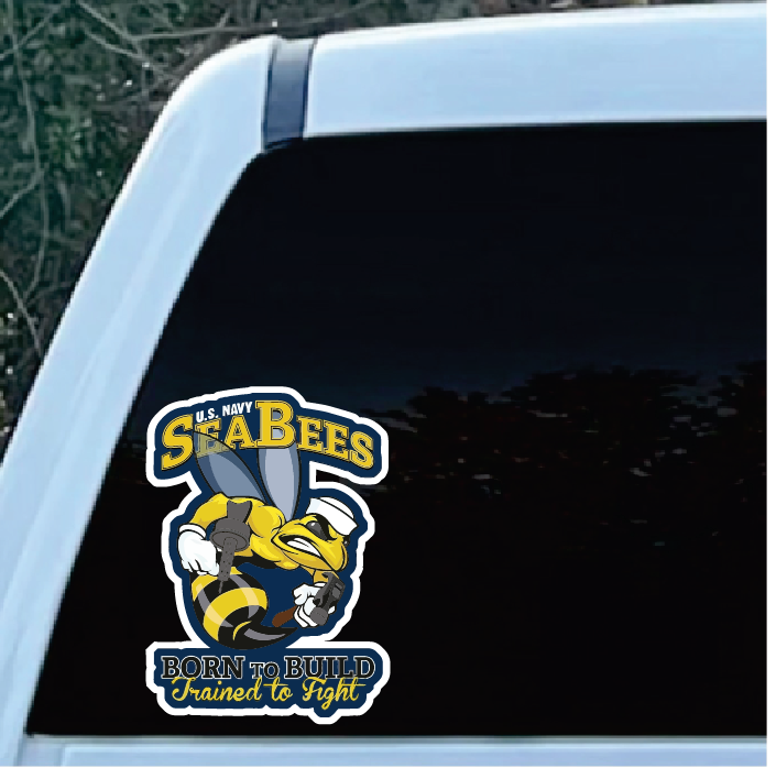 US Navy SeaBees Full color decal sticker | Custom Sticker Shop US Navy SeaBees Full color decal sticker