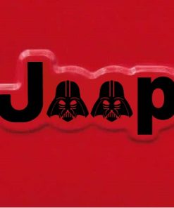 Jeep Wrangler Side Fender Darth Vader Decal Sticker
