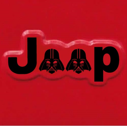 Jeep Wrangler Side Fender Darth Vader Decal Sticker