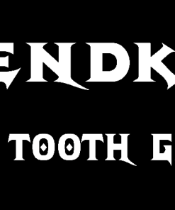 Brand banner reading 'TRENDKILL' on top and 'BLACK TOOTH GRIN' with a tooth icon to the right, on a black background.