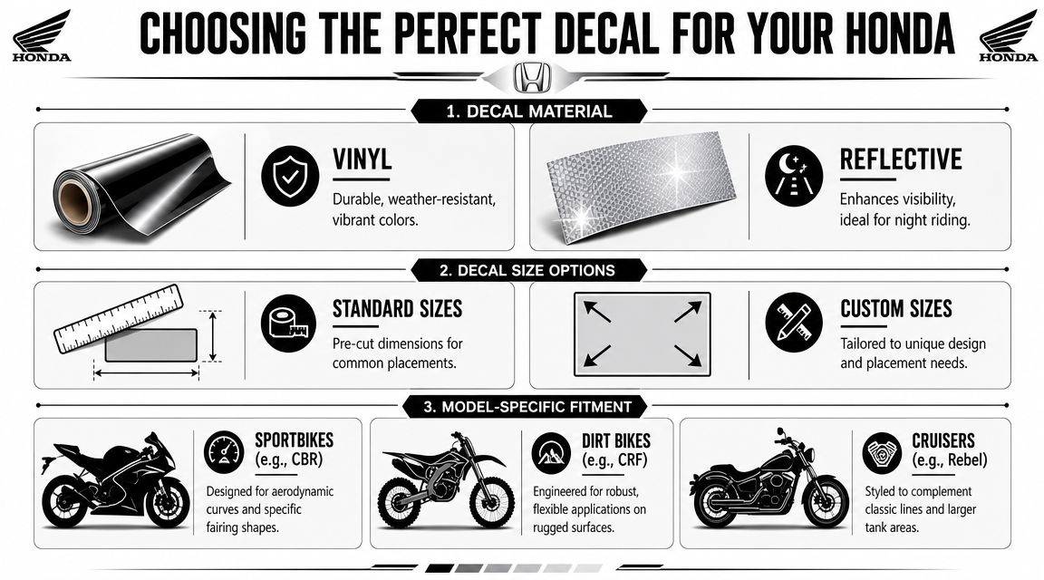 Choosing the Right Decal for Your Honda Model