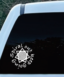 Tool Inspired Spiral Out Window Decal Sticker
