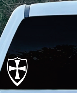 Templar shield Window Decal Sticker