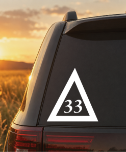 Scottish right 33rd degree Masonic Window Decal Sticker
